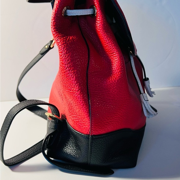 black and red coach backpack Disney X Mickey Nylon Mini Charlie Bright New – I Love Characters and outside zip and flap pockets for ample organization Coach Charter Leather Backpack -